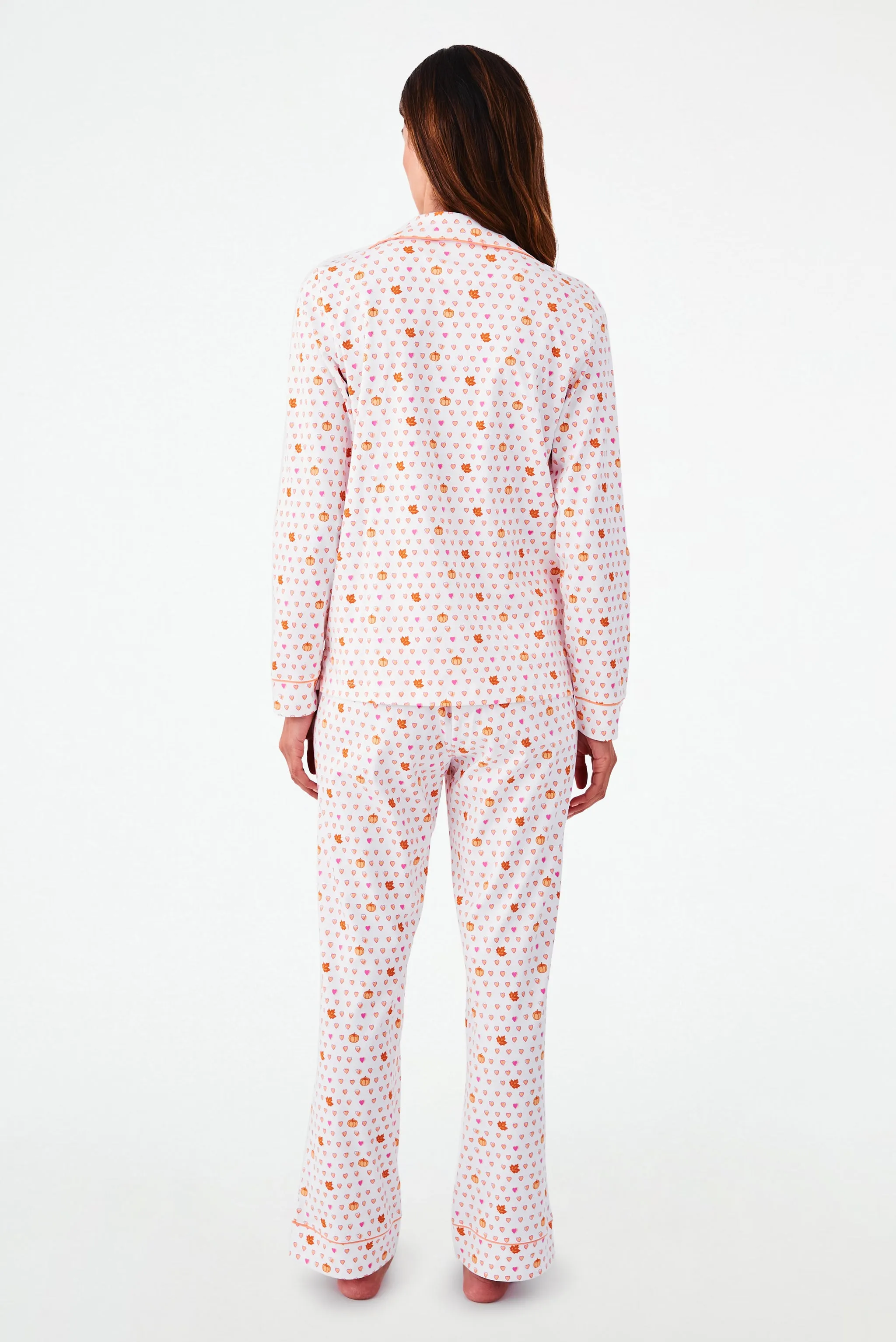 Autumn Hearts Long Sleeve Polo Pajamas sold by Roller Rabbit product image thumbnail 5