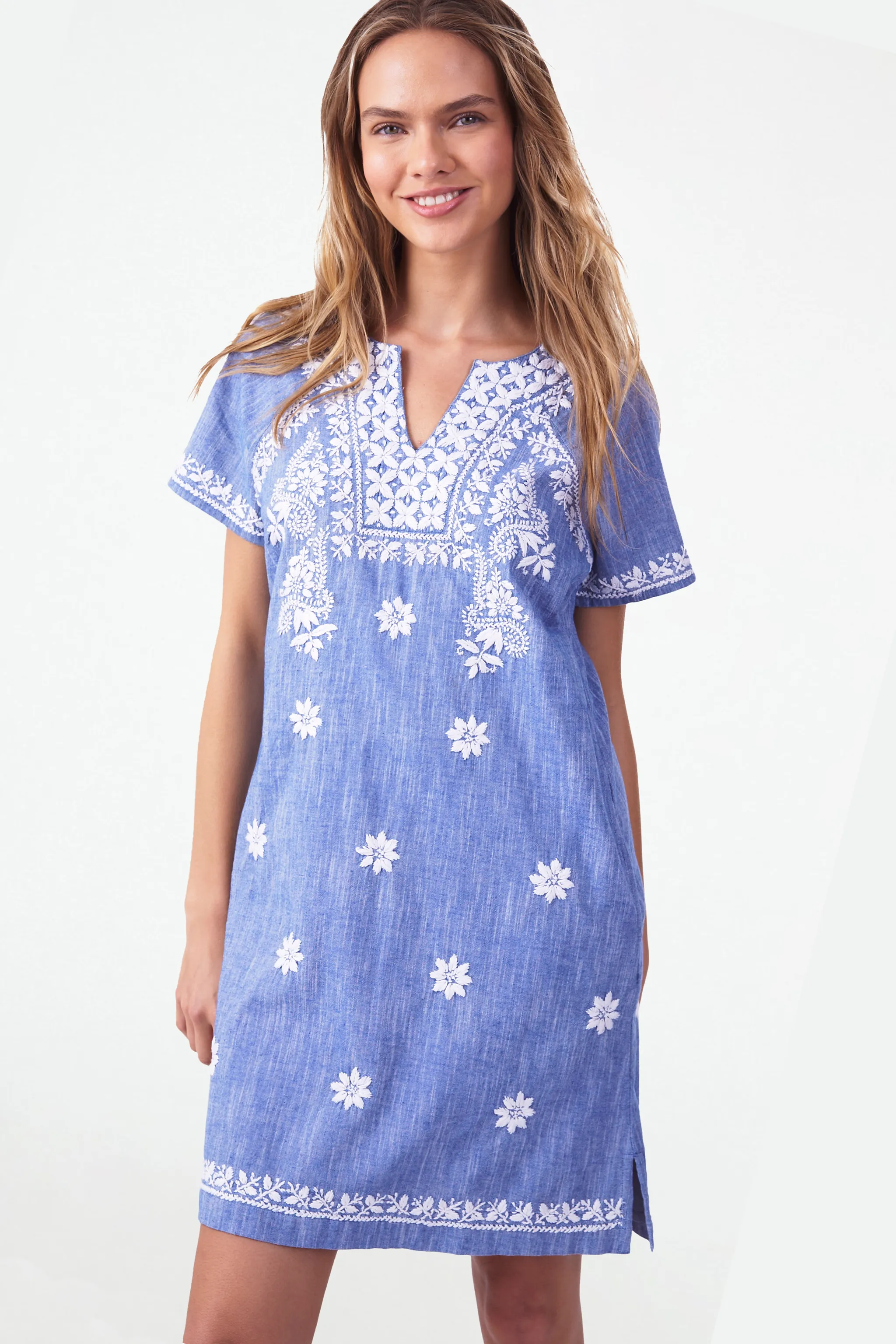 Chambray Vera Dress sold by Roller Rabbit