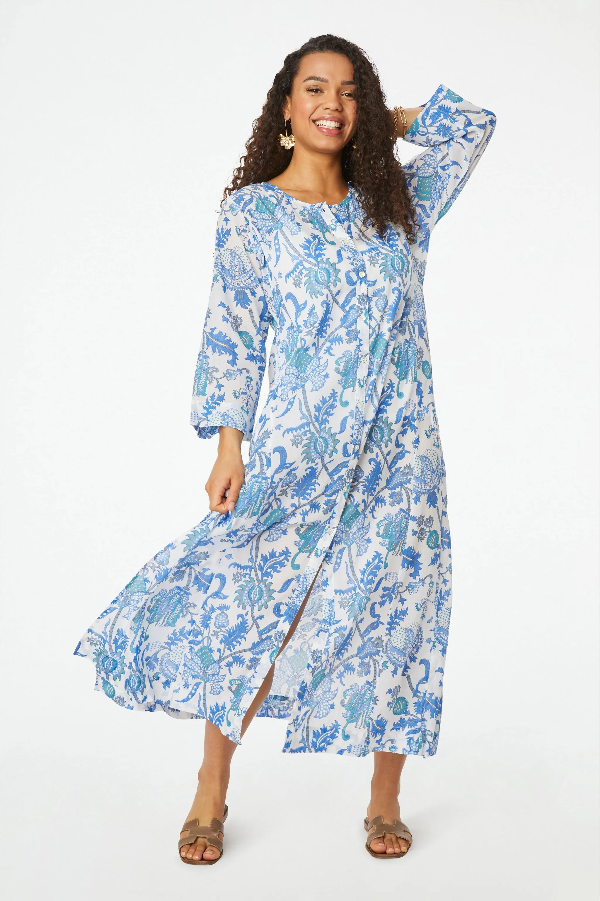 Amanda Anu Long Kurta sold by Roller Rabbit product image thumbnail 3