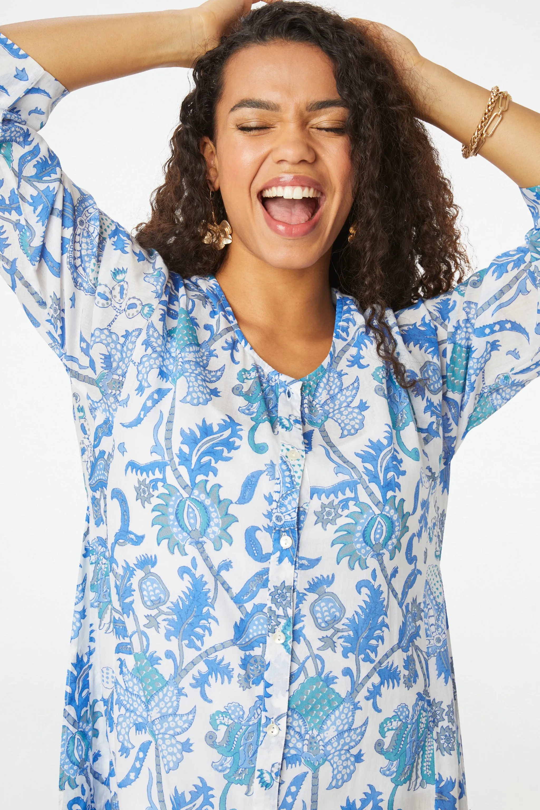 Amanda Anu Long Kurta sold by Roller Rabbit product image thumbnail 2