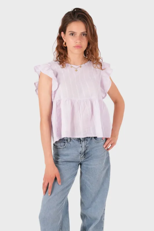 "Olivia" top lila sold by Meet Me There