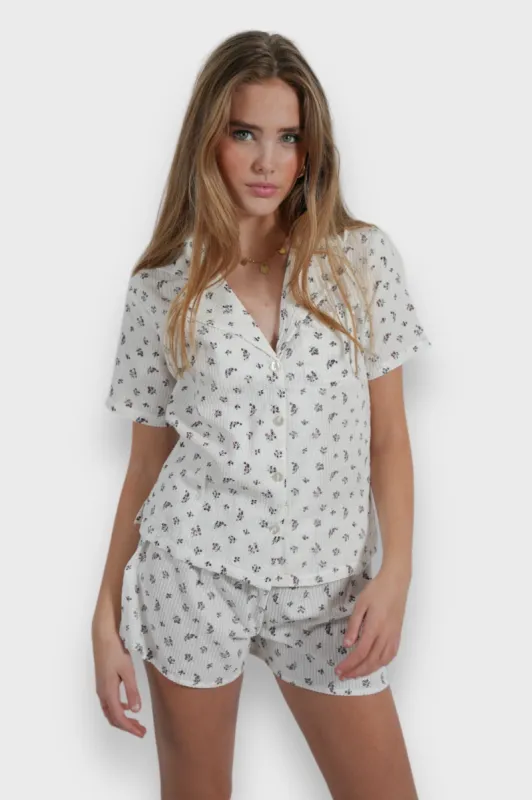 "Flowery" pyjama sold by Meet Me There