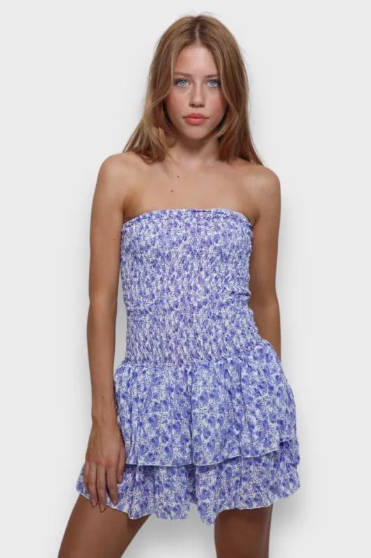 "Rosy" dress blue sold by Meet Me There