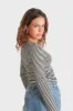"Muse" top striped black sold by Meet Me There