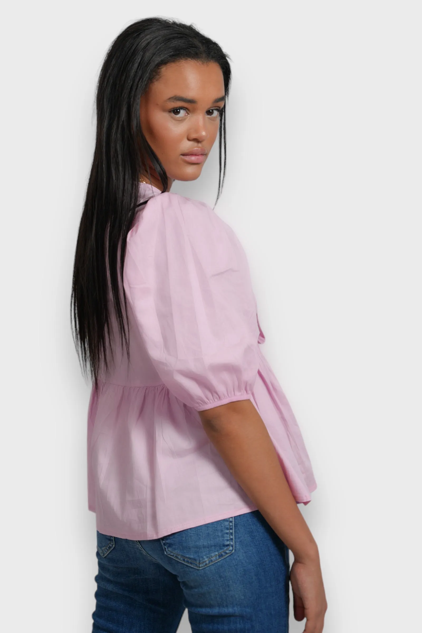 "Lovely" blouse pink sold by Meet Me There product image thumbnail 3
