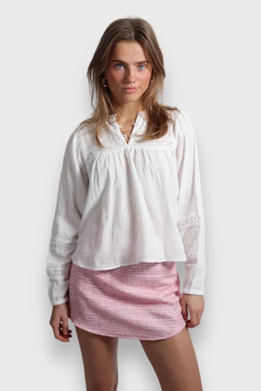 "Tweed" skirt pink sold by Meet Me There