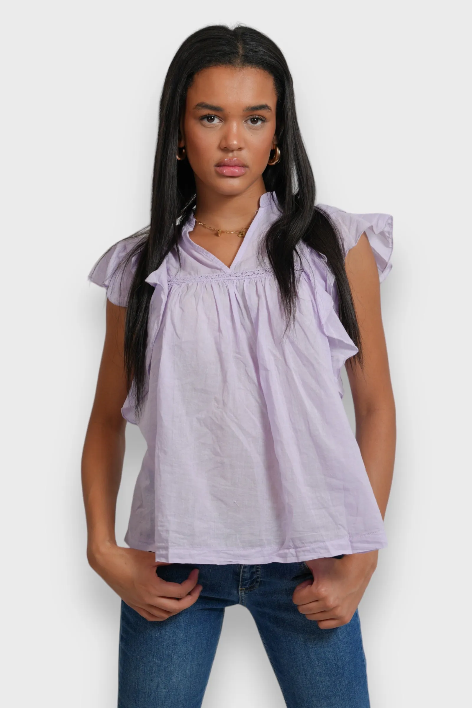 "Flora" blouse lila sold by Meet Me There product image thumbnail 2