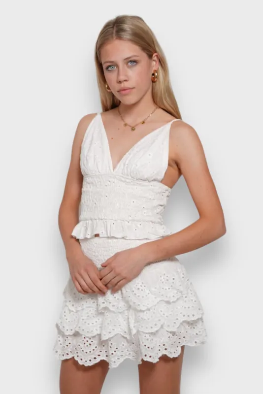"Cancun" skirt white sold by Meet Me There