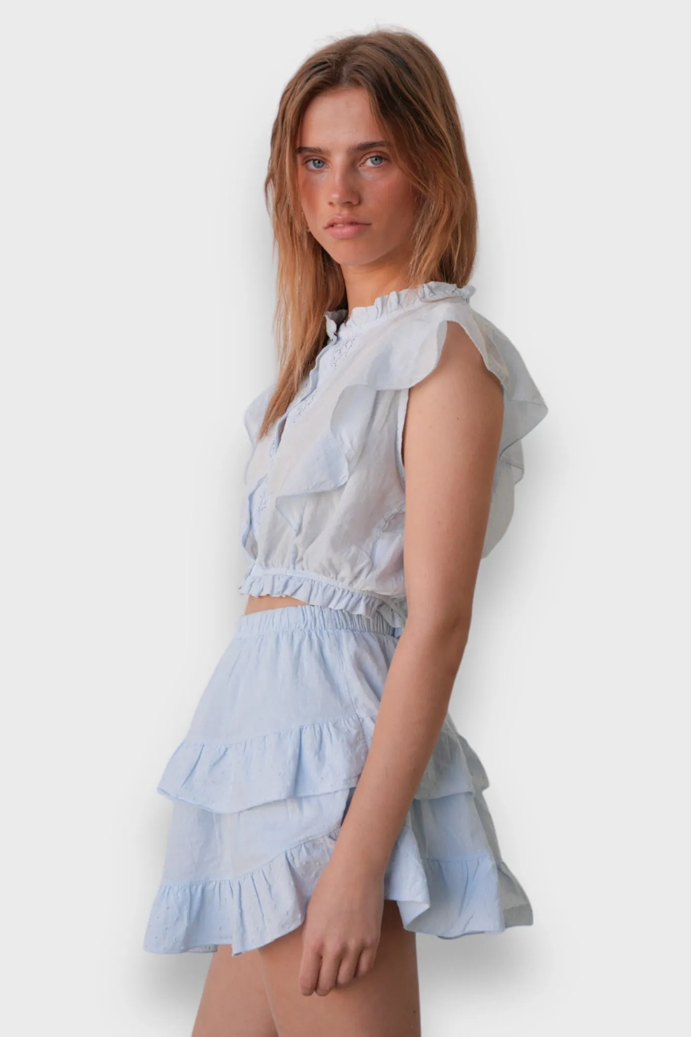 "Sunshine" blouse light blue sold by Meet Me There product image thumbnail 2