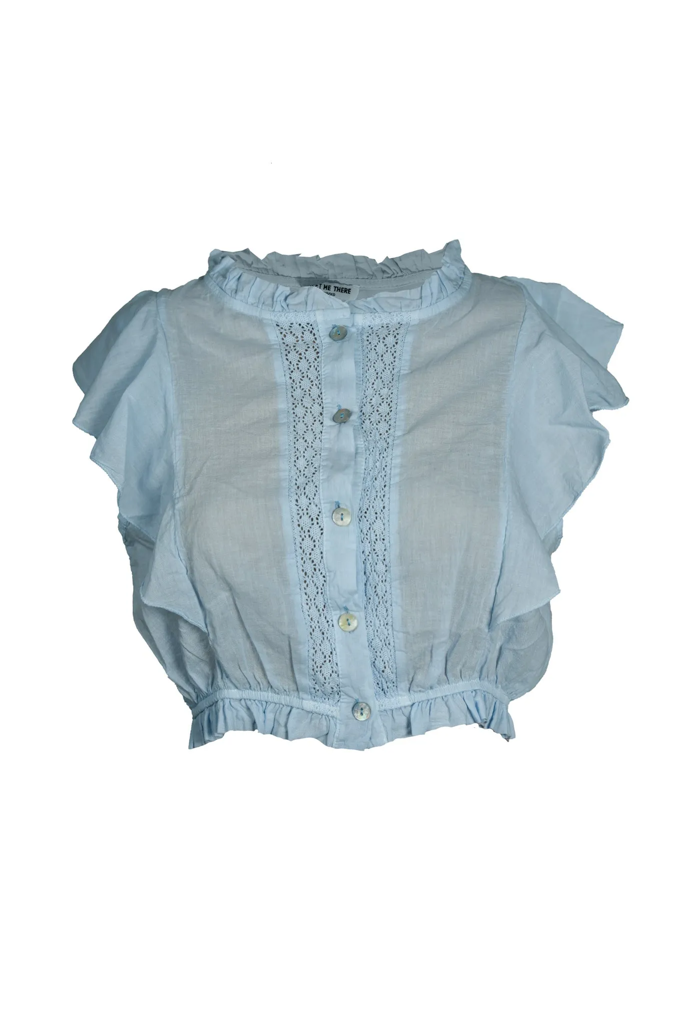 "Sunshine" blouse light blue sold by Meet Me There product image thumbnail 3