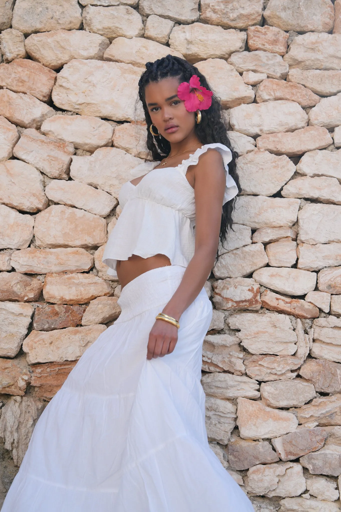 "Maxi" skirt white sold by Meet Me There