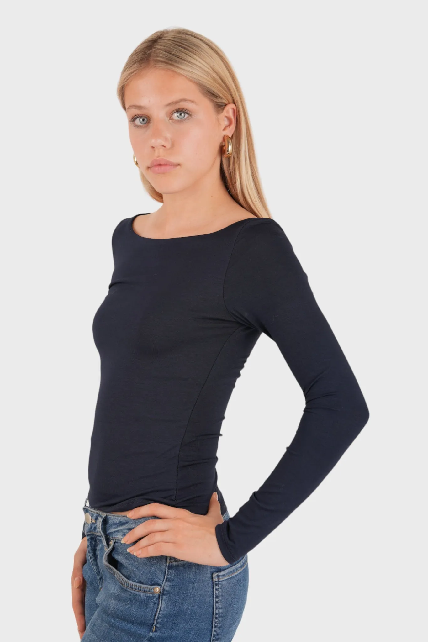 "Joy" top navy sold by Meet Me There product image thumbnail 3