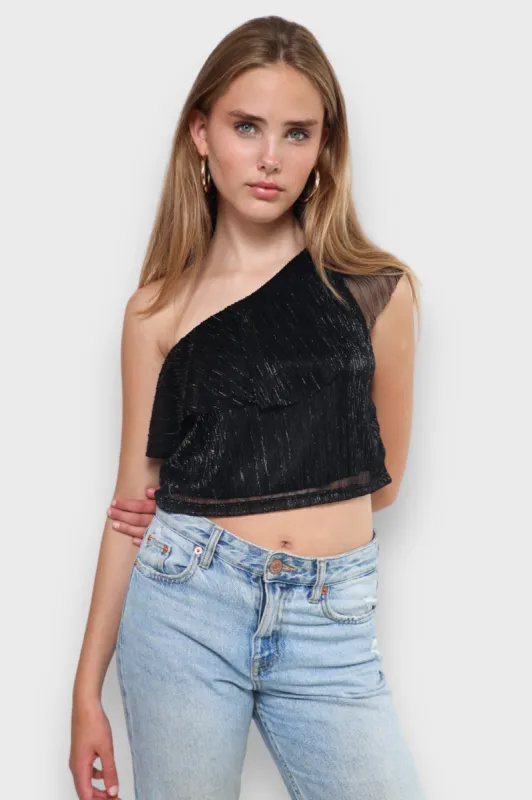 "Liv" top black sold by Meet Me There