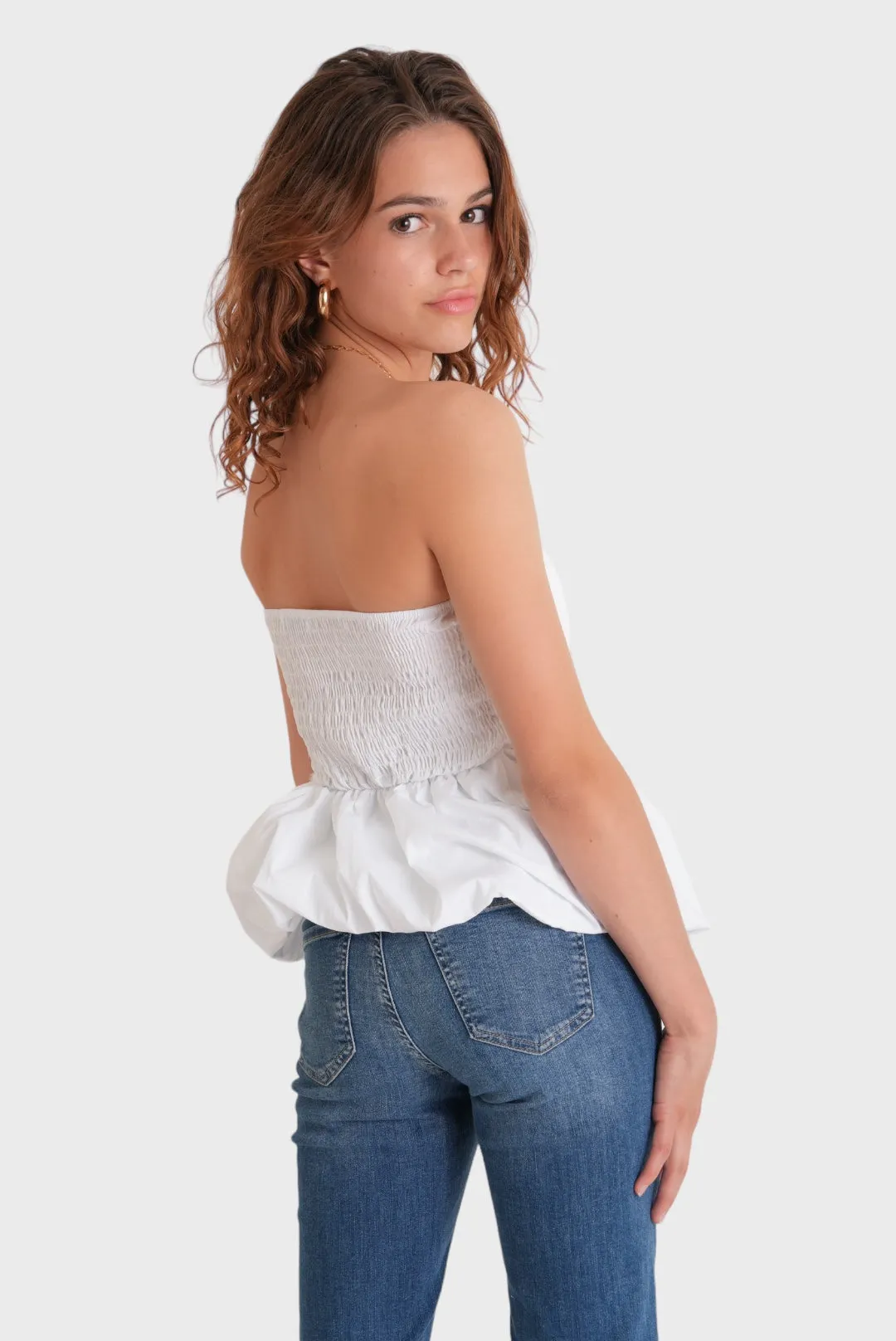 "Bliss" top white sold by Meet Me There product image thumbnail 3