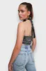 "Glammer" top silver sold by Meet Me There
