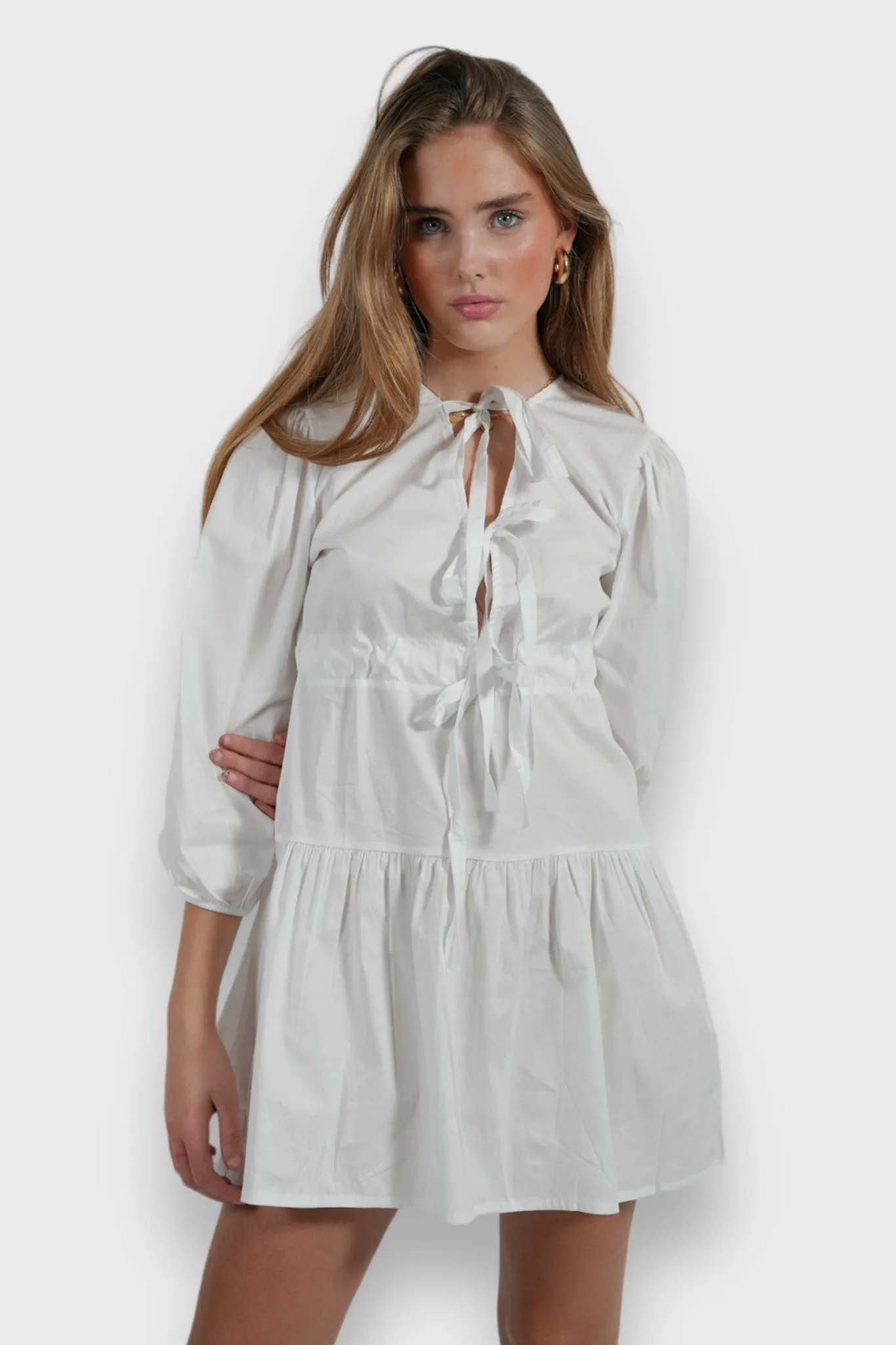 "Halo" dress white sold by Meet Me There