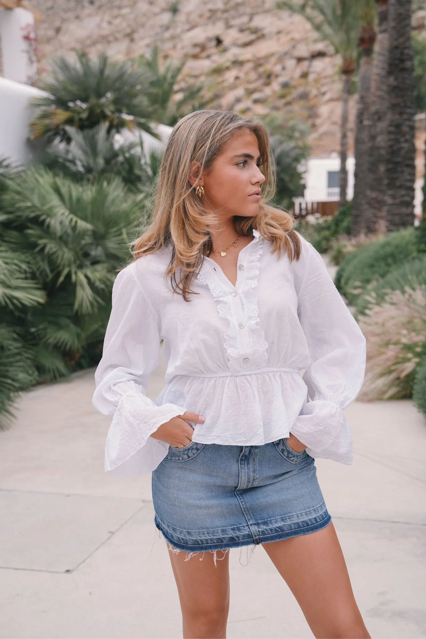 "Dream" blouse white sold by Meet Me There product image thumbnail 3