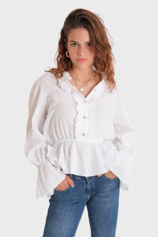"Dream" blouse white sold by Meet Me There