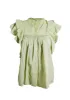 "Flora" blouse sage green sold by Meet Me There