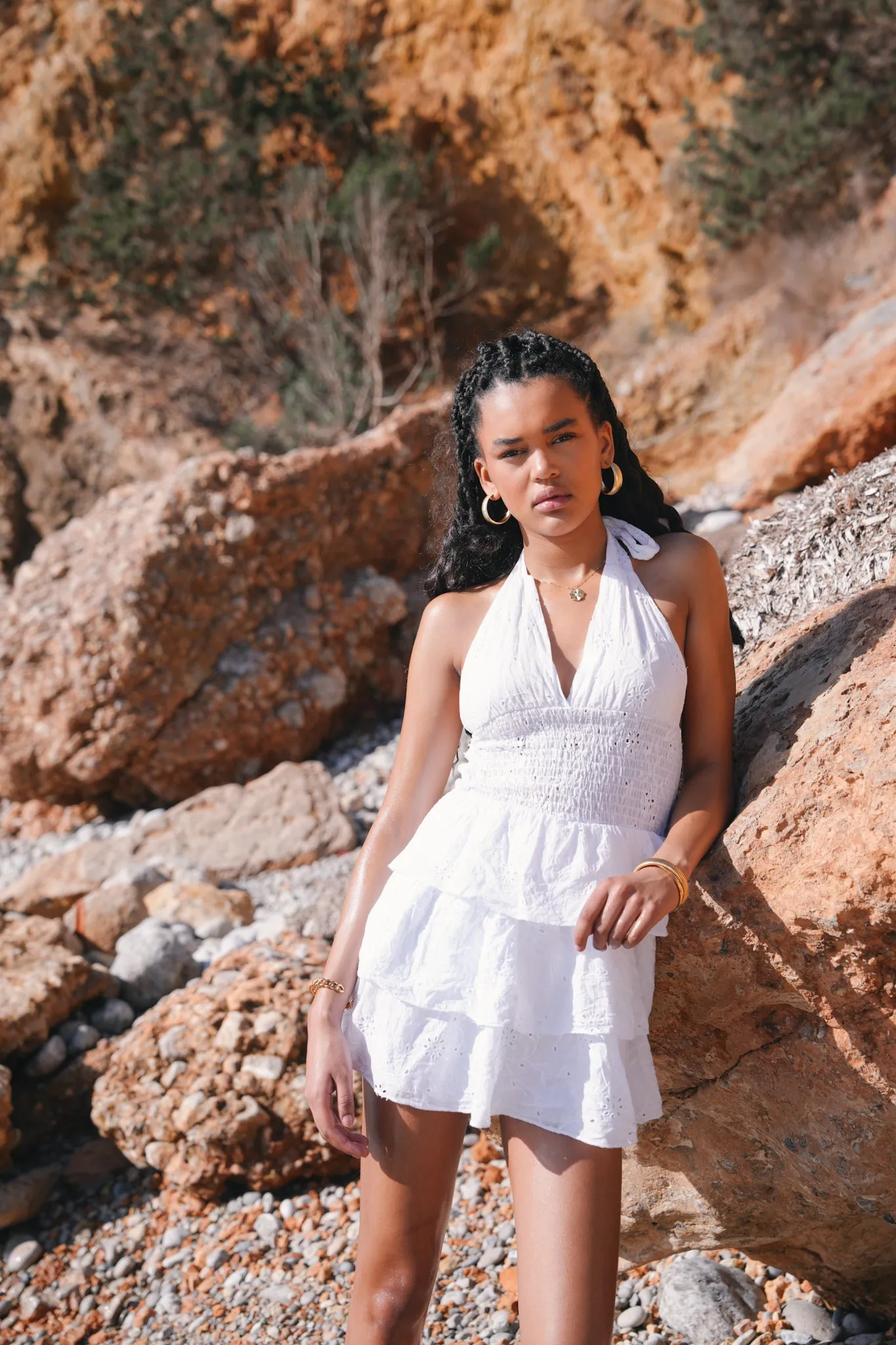 “July” dress white sold by Meet Me There