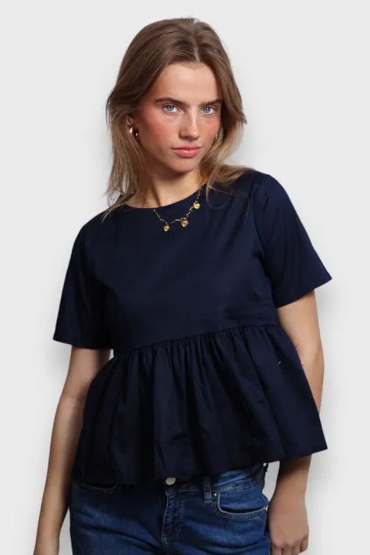 "Belle" blouse navy sold by Meet Me There