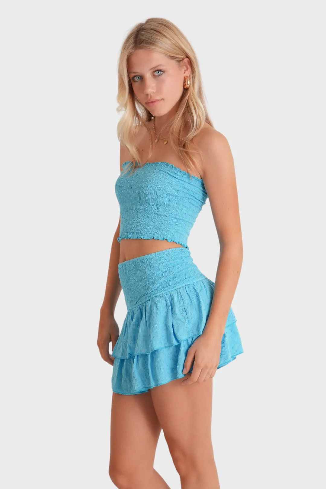"Caribbean" tube top turquoise sold by Meet Me There product image thumbnail 3
