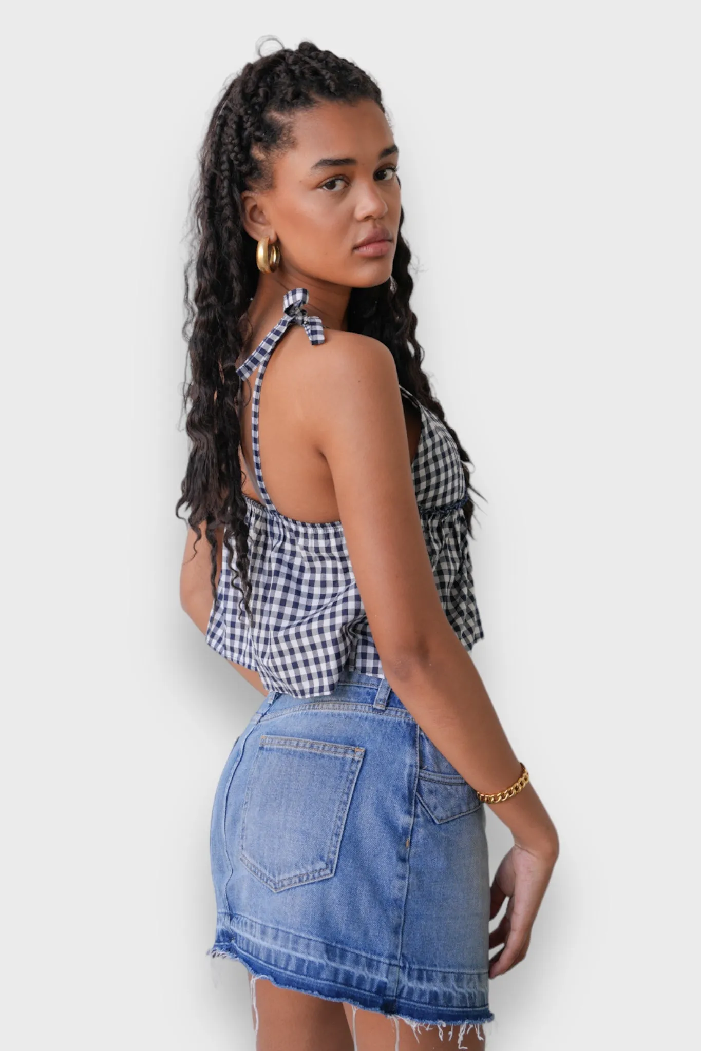 "Violet" top check sold by Meet Me There product image thumbnail 2