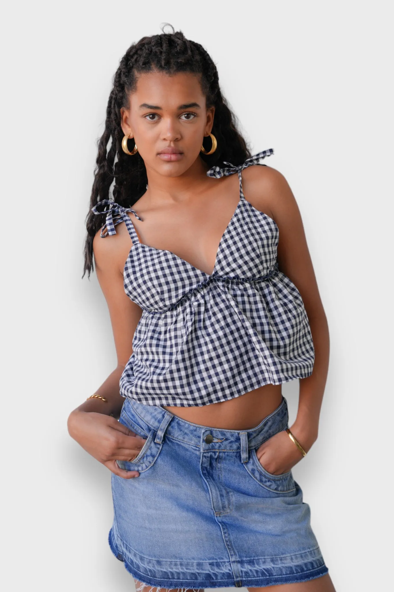 "Violet" top check sold by Meet Me There product image thumbnail 4