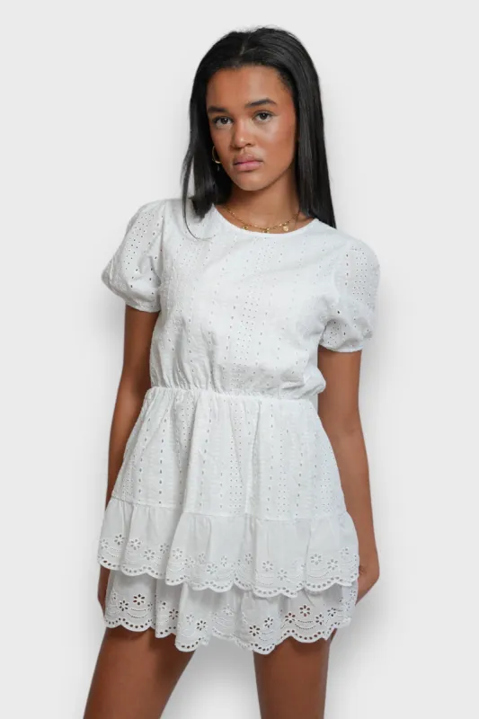 "Monaco" dress white sold by Meet Me There
