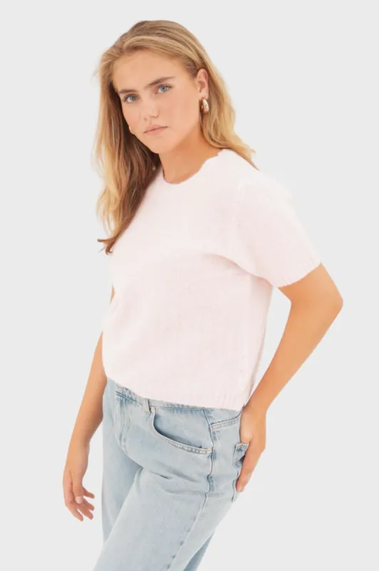 "Stella" sweater light pink sold by Meet Me There