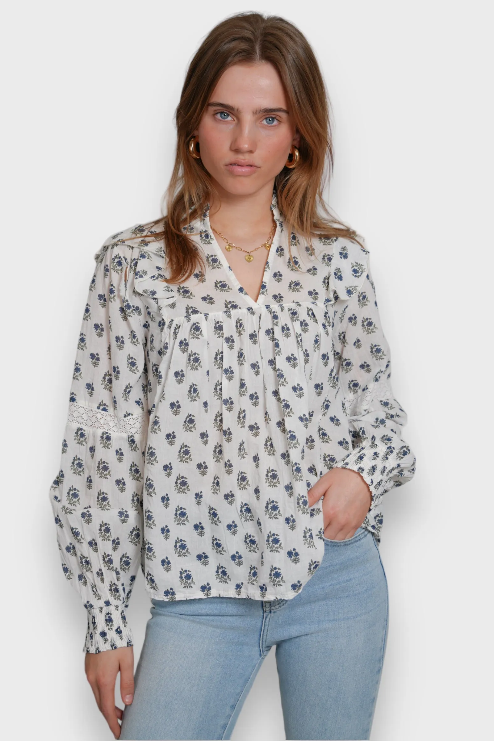 "Peony" blouse sold by Meet Me There