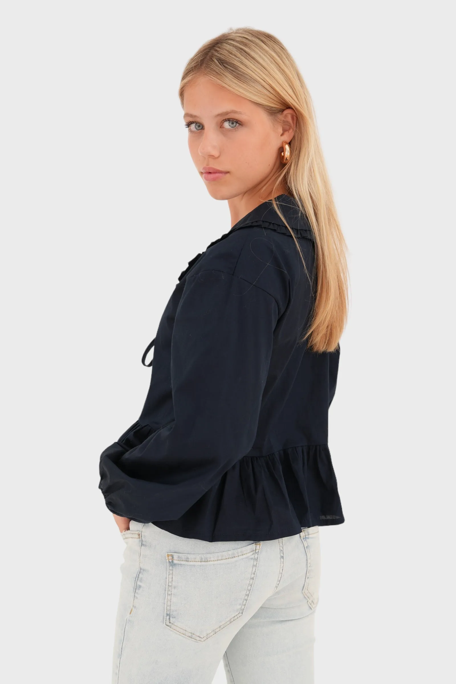 "Denmark" blouse navy sold by Meet Me There product image thumbnail 3