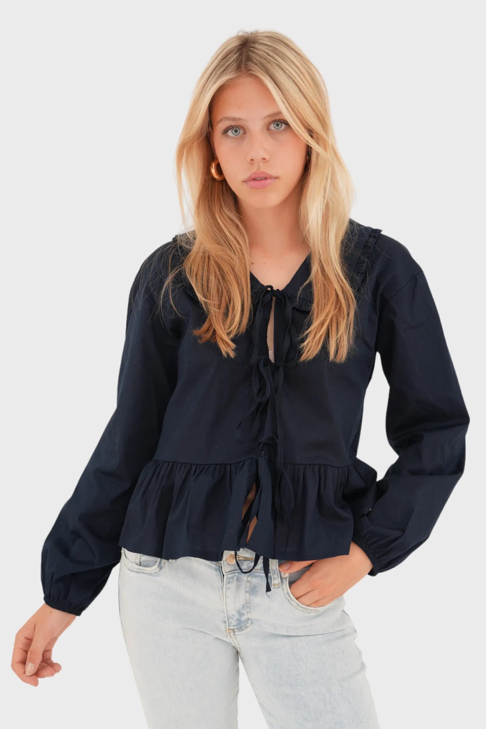"Denmark" blouse navy sold by Meet Me There product image thumbnail 2