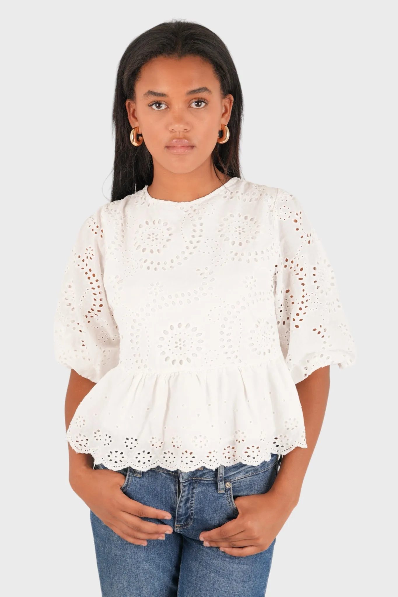 "Dazzle" blouse white sold by Meet Me There product image thumbnail 2