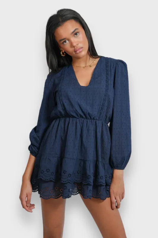 "Olivia" dress navy sold by Meet Me There