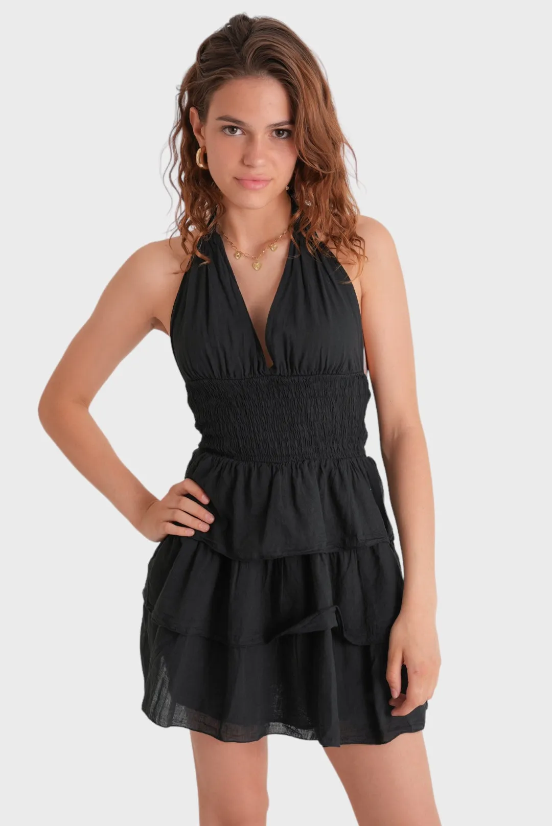 "Sofia" dress black sold by Meet Me There
