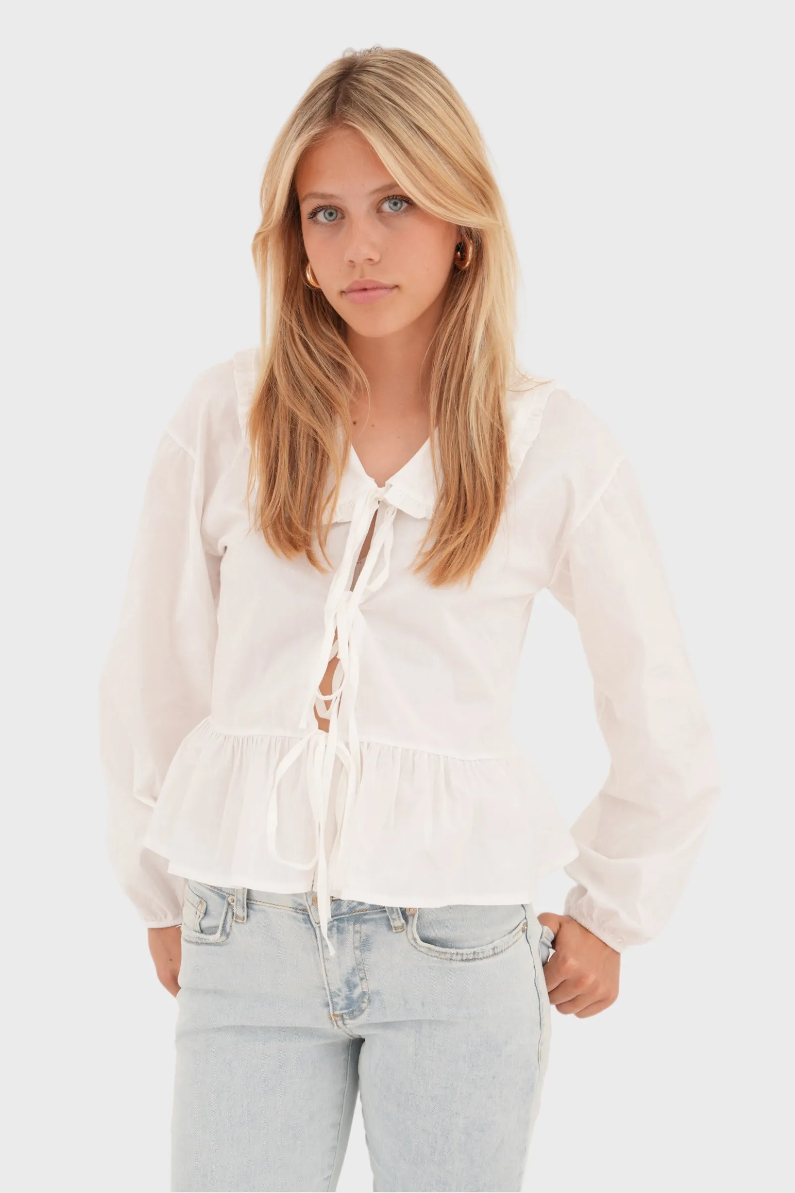 "Denmark" blouse white sold by Meet Me There