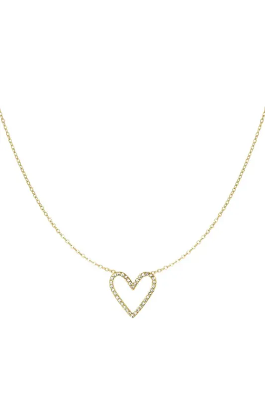 "Glitter love" necklace sold by Meet Me There
