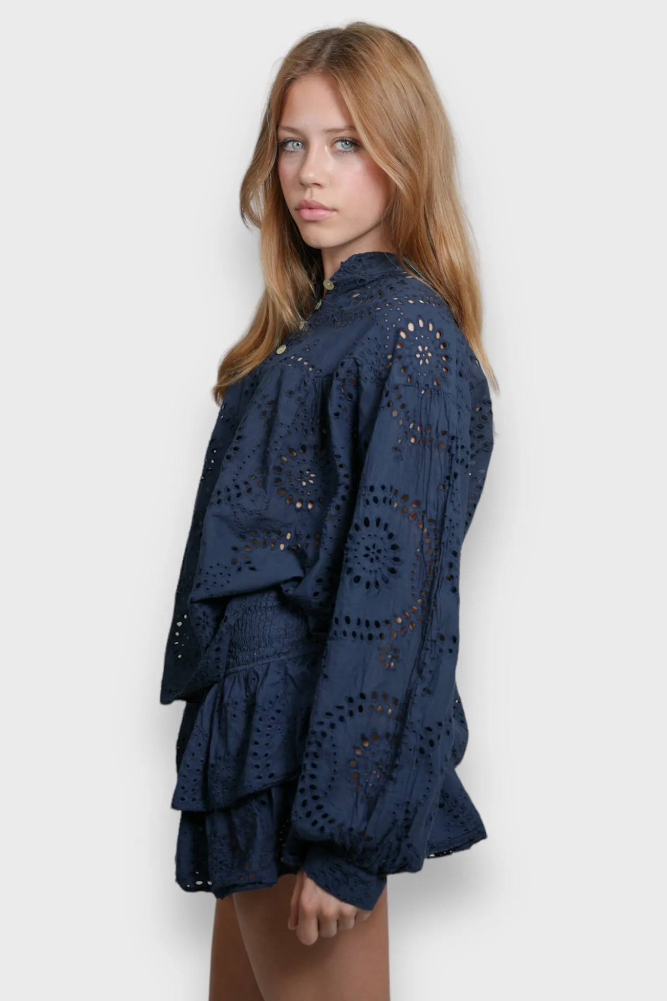 "Summertime" blouse navy sold by Meet Me There product image thumbnail 2