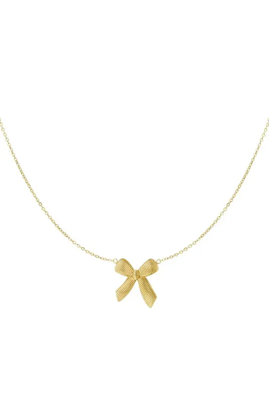 "Big bow" necklace sold by Meet Me There