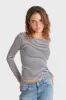 "Muse" top striped navy sold by Meet Me There