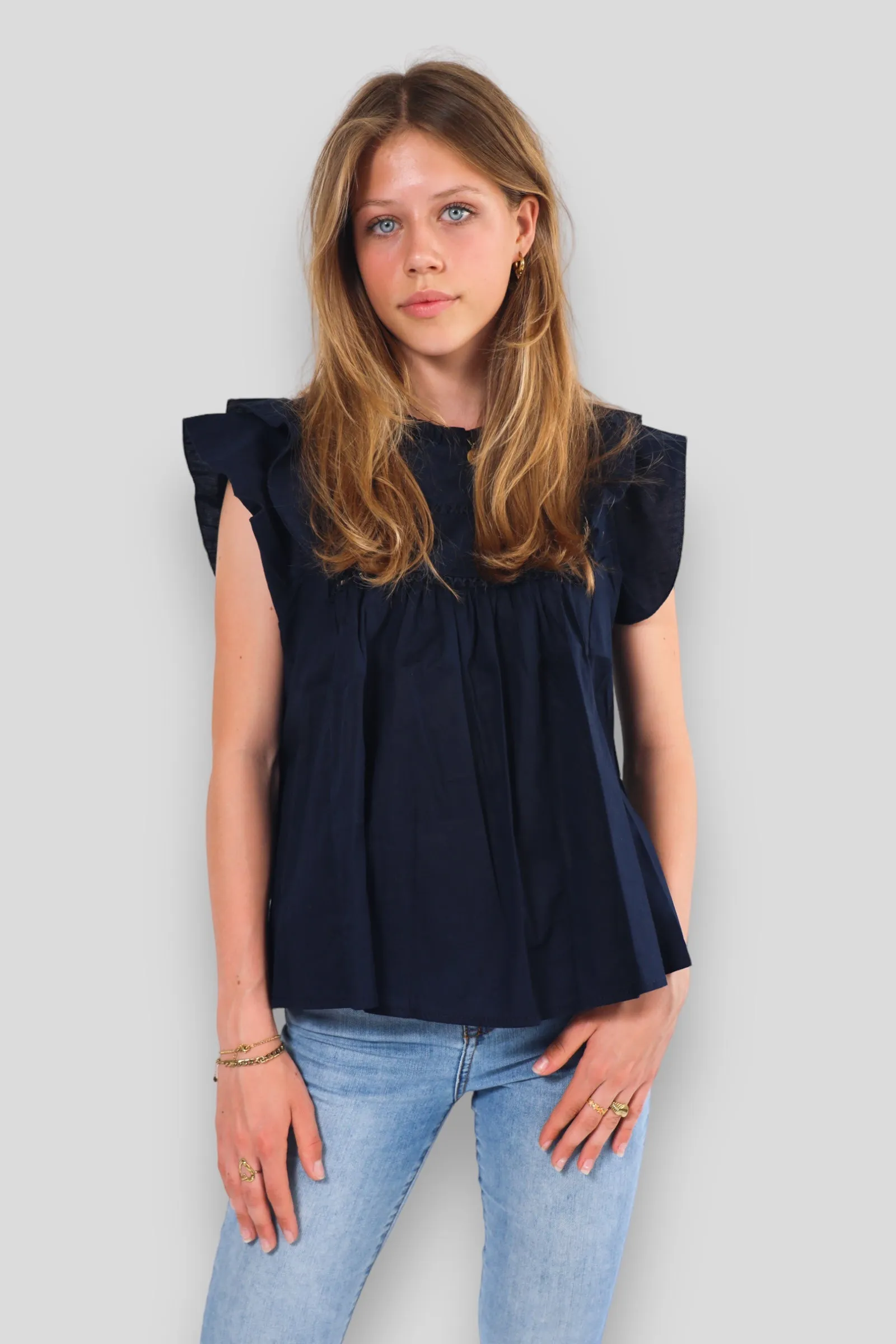 "Dreamy blouse" navy sold by Meet Me There product image thumbnail 2