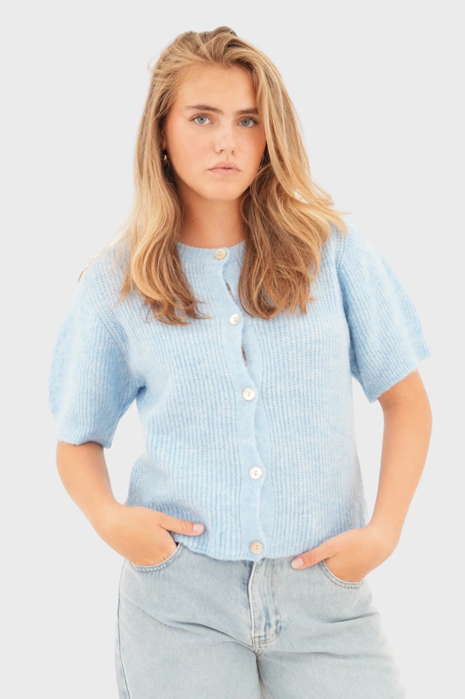 "Mila" sweater light blue sold by Meet Me There product image thumbnail 2