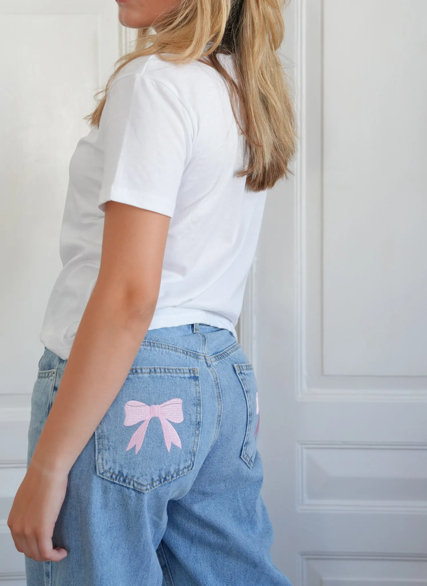 "Bow" jeans sold by Meet Me There