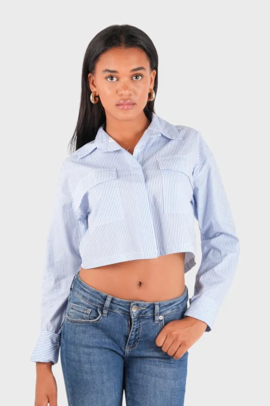 "Stockholm" blouse striped blue sold by Meet Me There