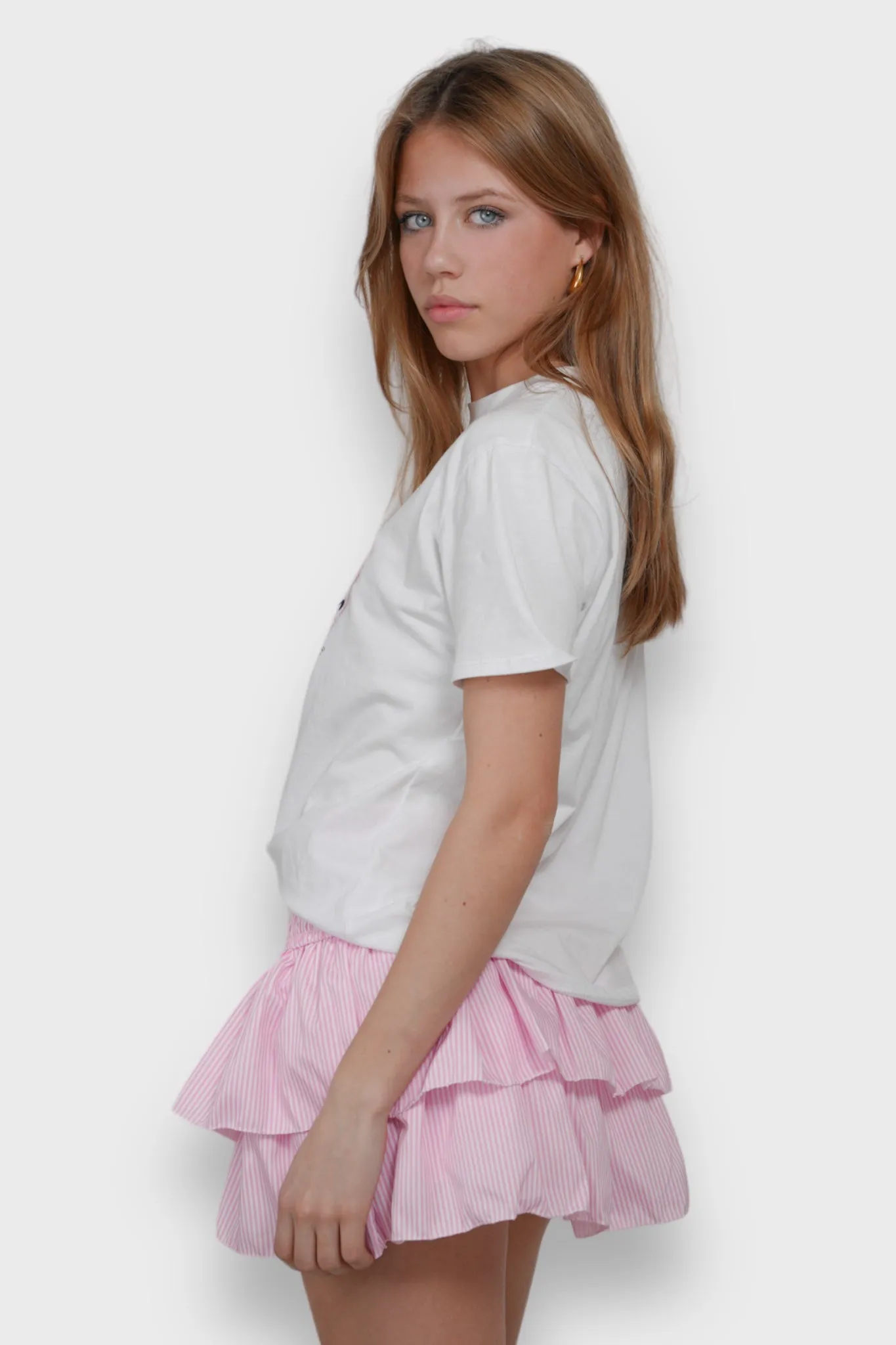 "Striped" skirt pink sold by Meet Me There product image thumbnail 3