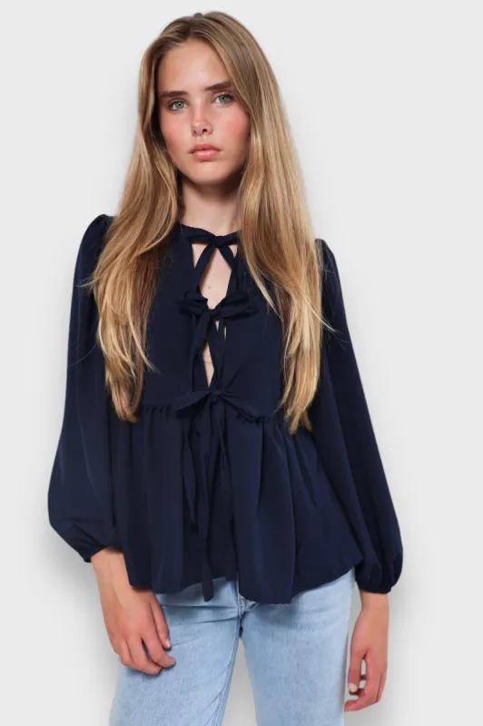 Gothic Angel Blouse White×Blue Gothic Angel Blouse White×Blue