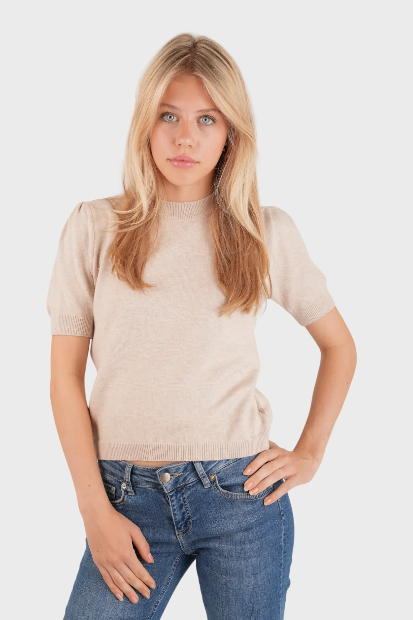 "Classy top" beige sold by Meet Me There