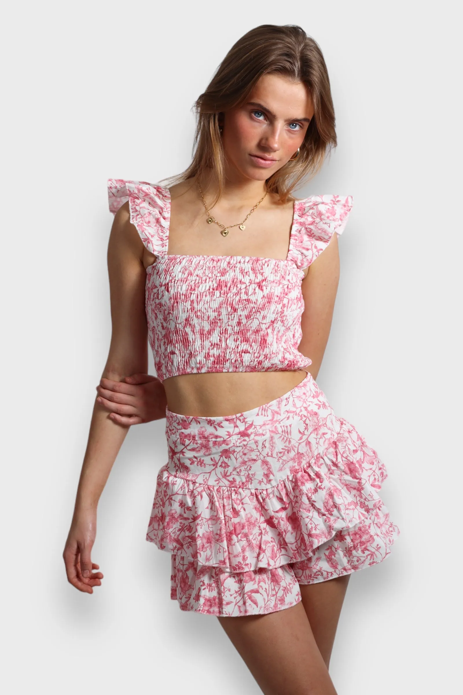 "Flower" skirt pink sold by Meet Me There product image thumbnail 2
