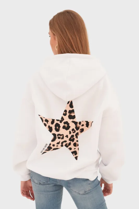 "Panther star" hoodie white sold by Meet Me There